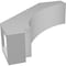 Ekena Millwork 3-in. W x 10-in. D x 10-in. H Imperial Architectural Grade PVC Knee Brace BRCP03X10X10IMP - alternate 2